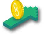 Coin graphical element